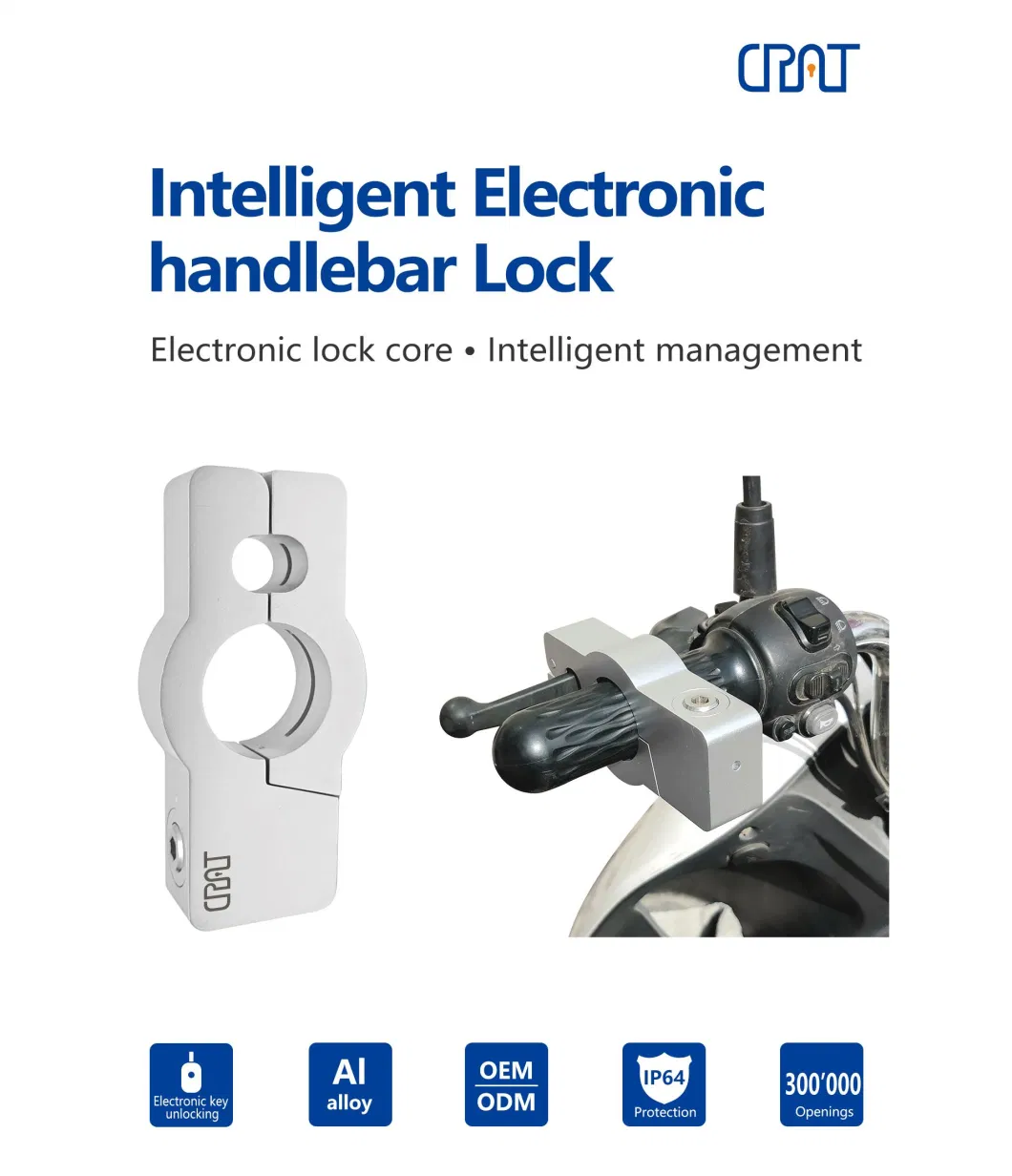 High Security Anti-Theft Intelligent Motorcycle Lock with Master Key